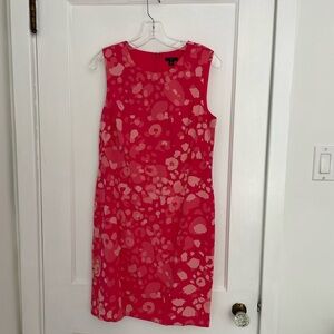 Ann Taylor Pink Sheath Midi Dress